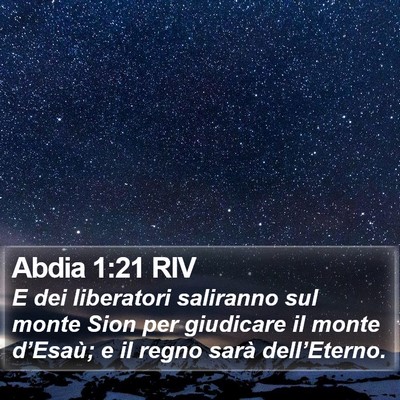 Abdia 1:21 RIV Bible Verse Image