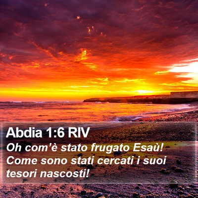 Abdia 1:6 RIV Bible Verse Image