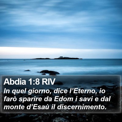 Abdia 1:8 RIV Bible Verse Image