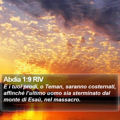 Abdia 1:9 RIV Bible Verse Image