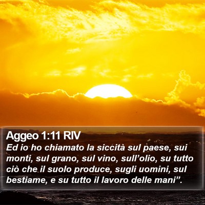 Aggeo 1:11 RIV Bible Verse Image