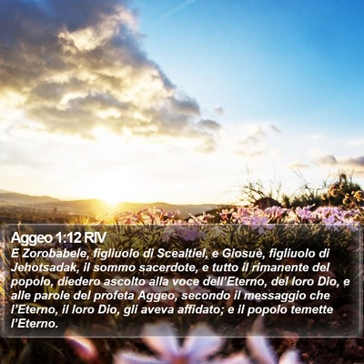 Aggeo 1:12 RIV Bible Verse Image