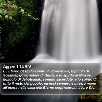 Aggeo 1:14 RIV Bible Verse Image