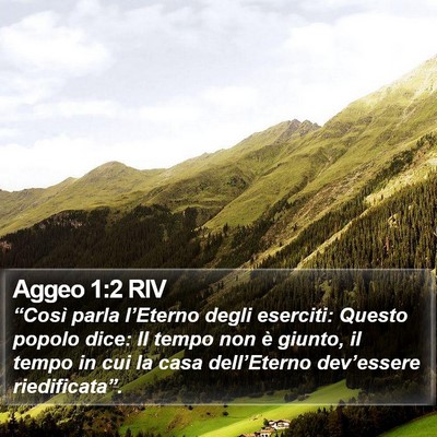Aggeo 1:2 RIV Bible Verse Image