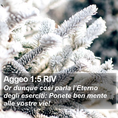 Aggeo 1:5 RIV Bible Verse Image