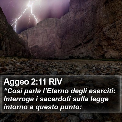 Aggeo 2:11 RIV Bible Verse Image