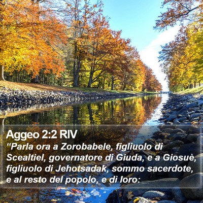 Aggeo 2:2 RIV Bible Verse Image