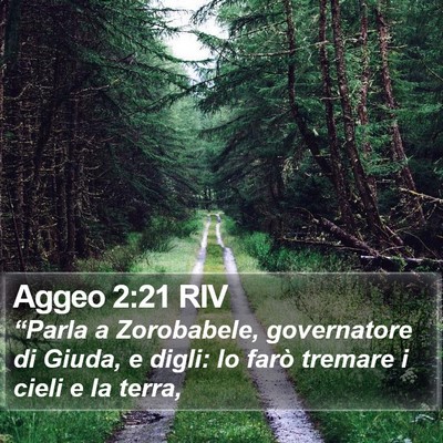 Aggeo 2:21 RIV Bible Verse Image