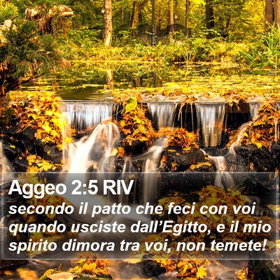 Aggeo 2:5 RIV Bible Verse Image