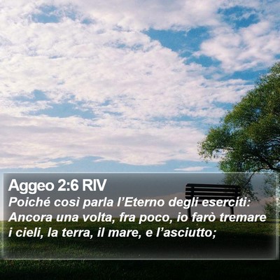 Aggeo 2:6 RIV Bible Verse Image