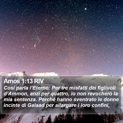 Amos 1:13 RIV Bible Verse Image