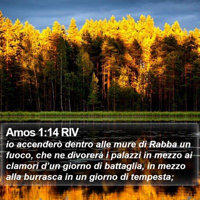 Amos 1:14 RIV Bible Verse Image