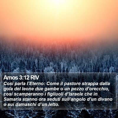 Amos 3:12 RIV Bible Verse Image