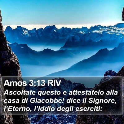 Amos 3:13 RIV Bible Verse Image