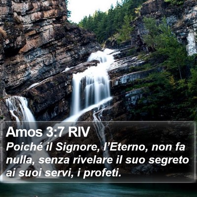 Amos 3:7 RIV Bible Verse Image