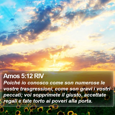 Amos 5:12 RIV Bible Verse Image
