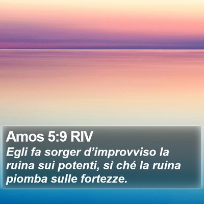 Amos 5:9 RIV Bible Verse Image