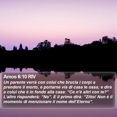 Amos 6:10 RIV Bible Verse Image