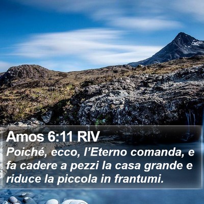 Amos 6:11 RIV Bible Verse Image