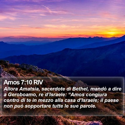 Amos 7:10 RIV Bible Verse Image