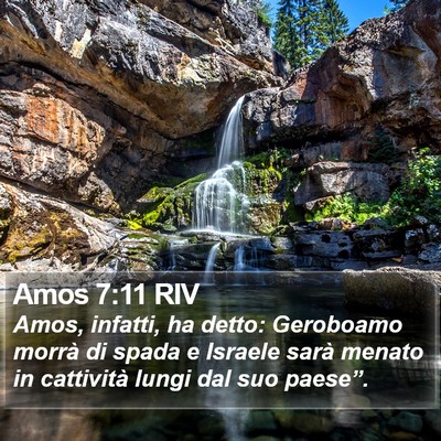 Amos 7:11 RIV Bible Verse Image