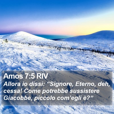 Amos 7:5 RIV Bible Verse Image