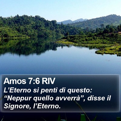 Amos 7:6 RIV Bible Verse Image