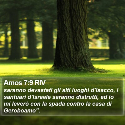 Amos 7:9 RIV Bible Verse Image