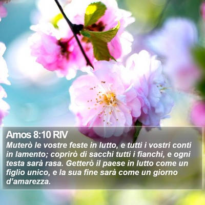 Amos 8:10 RIV Bible Verse Image