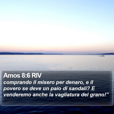 Amos 8:6 RIV Bible Verse Image