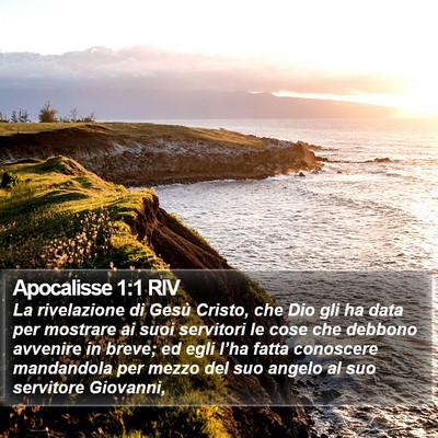 Apocalisse 1:1 RIV Bible Verse Image