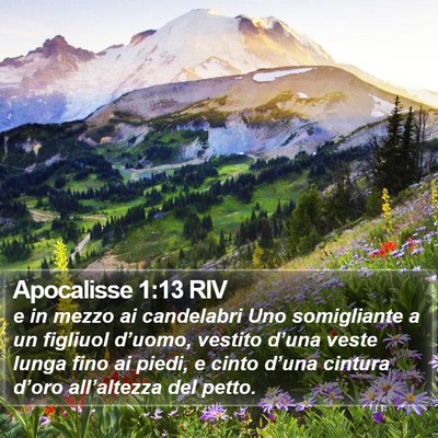 Apocalisse 1:13 RIV Bible Verse Image