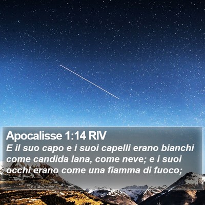 Apocalisse 1:14 RIV Bible Verse Image