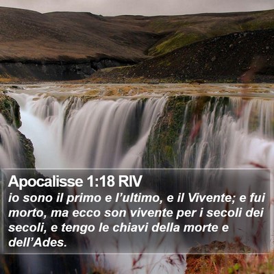 Apocalisse 1:18 RIV Bible Verse Image