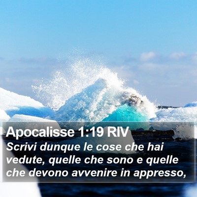 Apocalisse 1:19 RIV Bible Verse Image