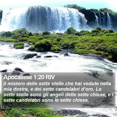 Apocalisse 1:20 RIV Bible Verse Image