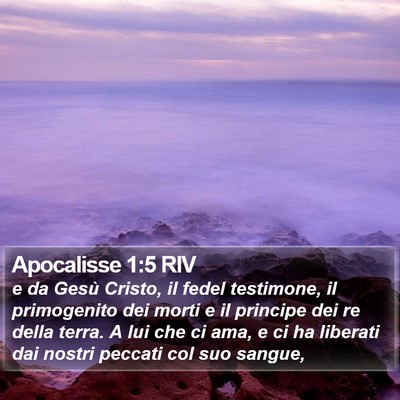 Apocalisse 1:5 RIV Bible Verse Image