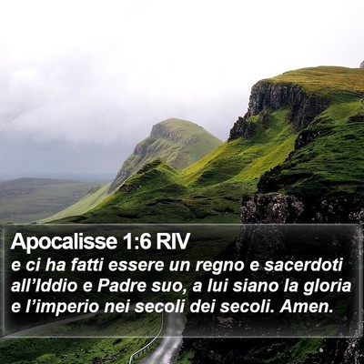 Apocalisse 1:6 RIV Bible Verse Image