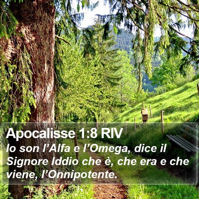 Apocalisse 1:8 RIV Bible Verse Image