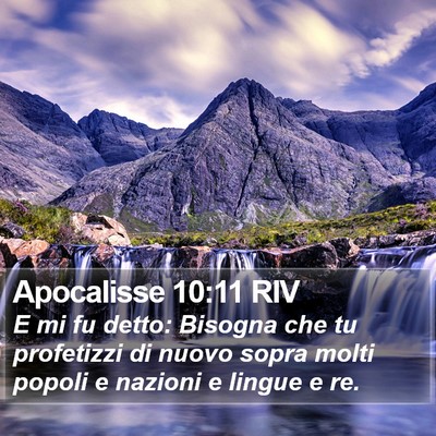 Apocalisse 10:11 RIV Bible Verse Image