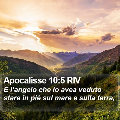 Apocalisse 10:5 RIV Bible Verse Image