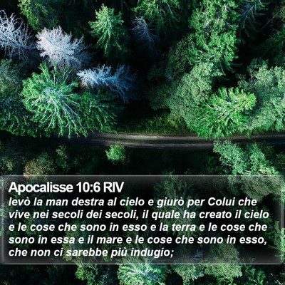 Apocalisse 10:6 RIV Bible Verse Image