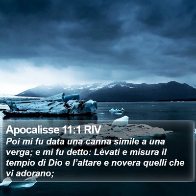 Apocalisse 11:1 RIV Bible Verse Image
