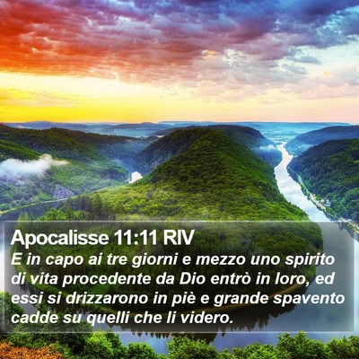 Apocalisse 11:11 RIV Bible Verse Image