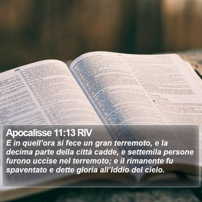 Apocalisse 11:13 RIV Bible Verse Image