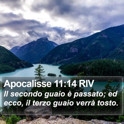 Apocalisse 11:14 RIV Bible Verse Image