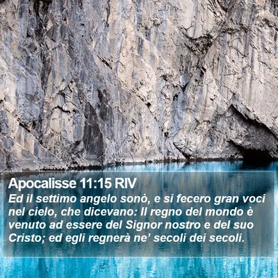 Apocalisse 11:15 RIV Bible Verse Image
