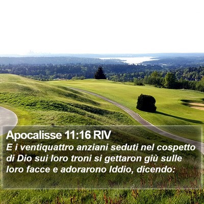 Apocalisse 11:16 RIV Bible Verse Image