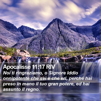 Apocalisse 11:17 RIV Bible Verse Image