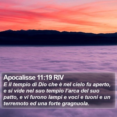 Apocalisse 11:19 RIV Bible Verse Image